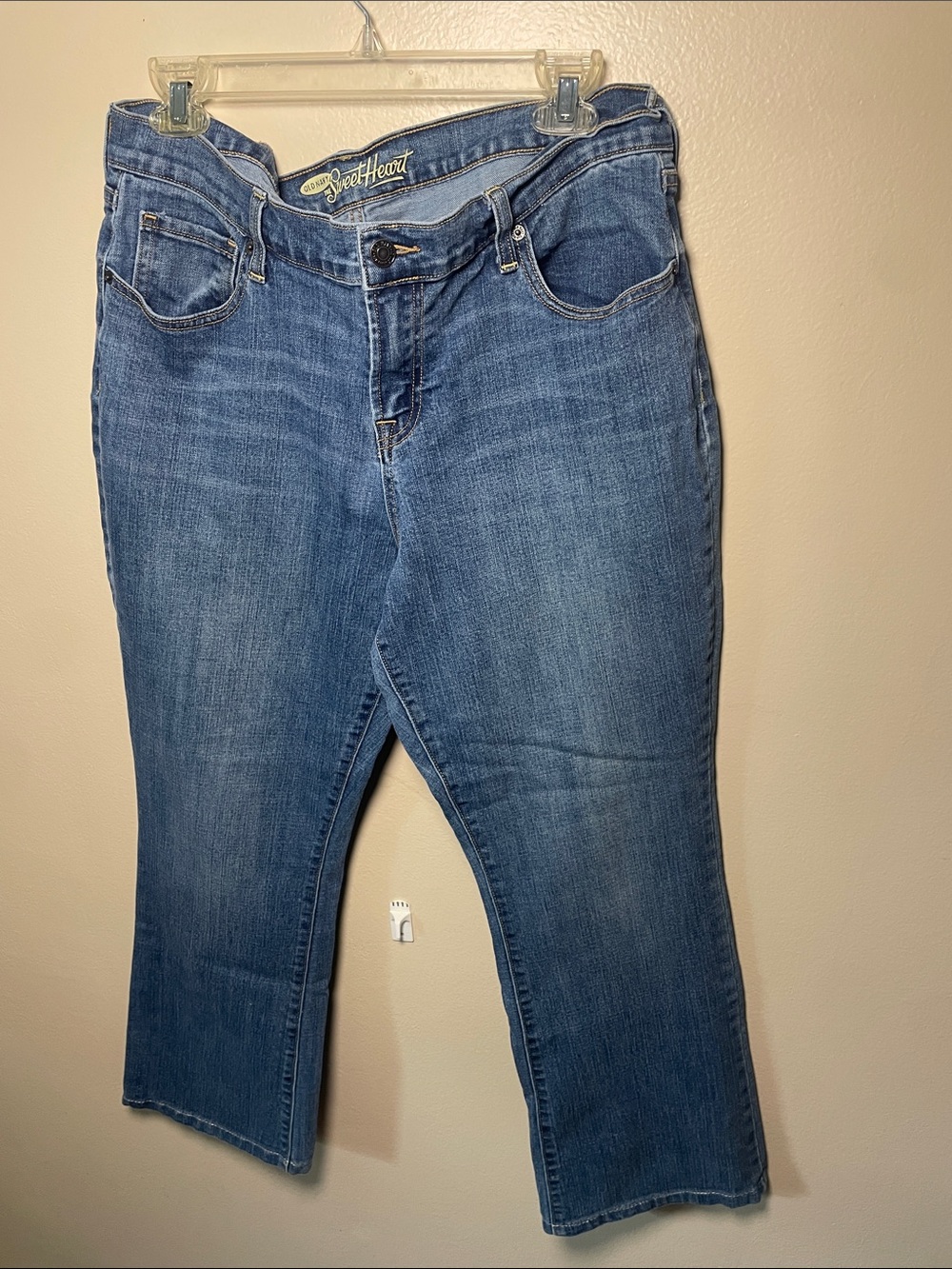 Women’s Blue Denim Jeans Old Navy Sweetheart Jeans 14 Short